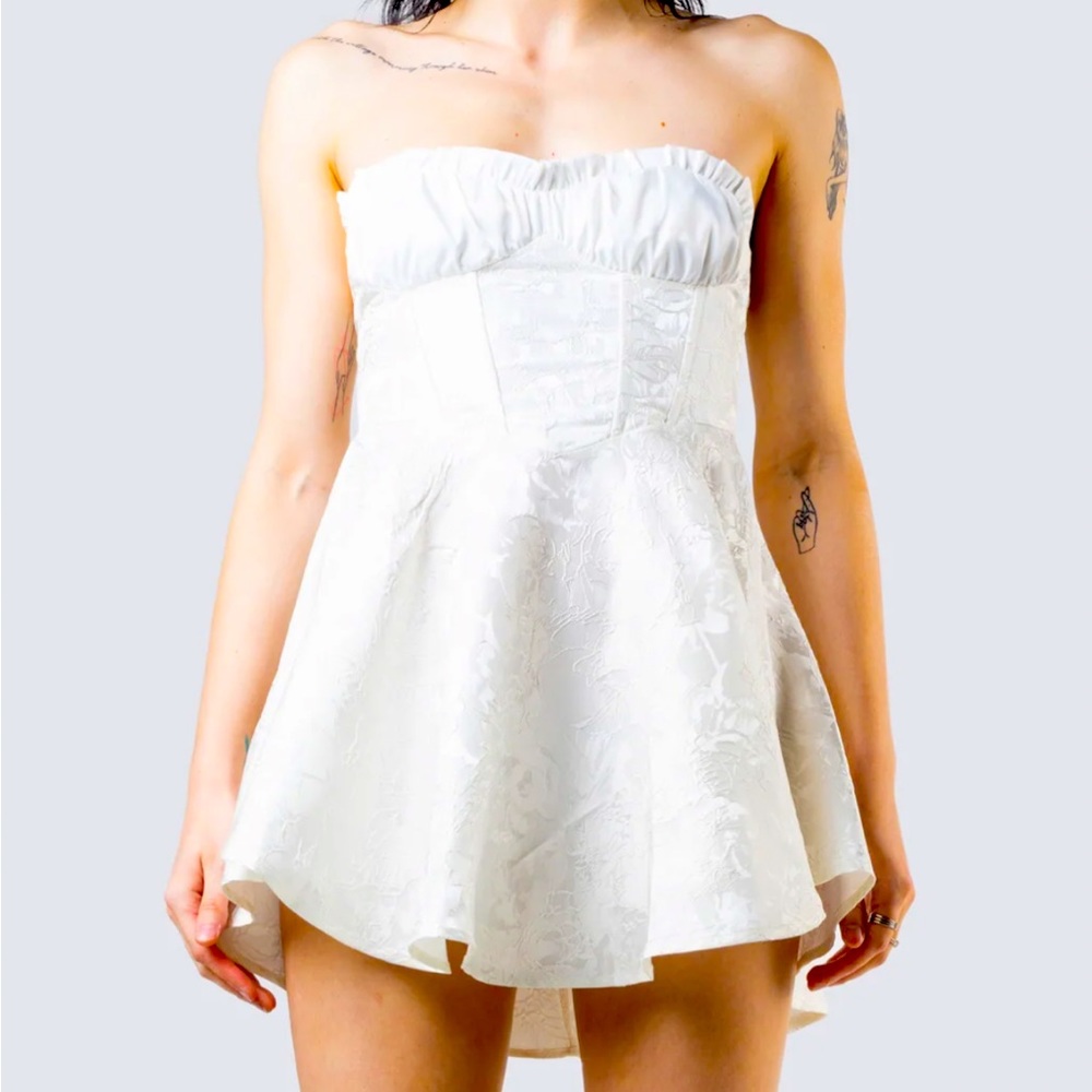 Connie White Mini Dress NWOT